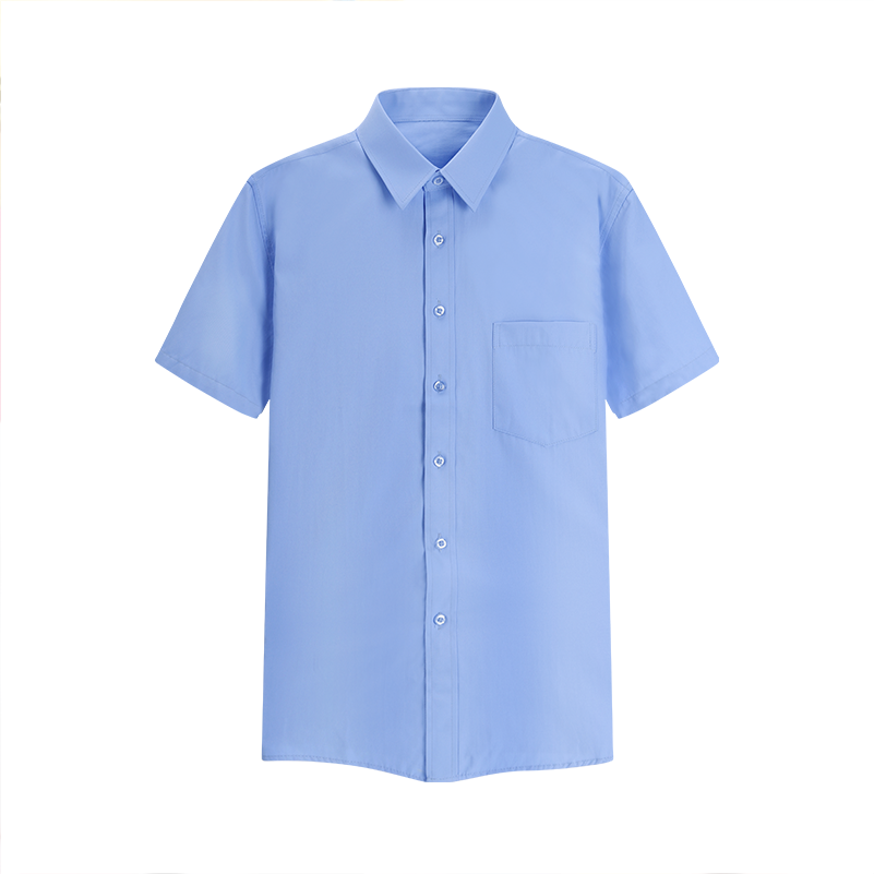 Chemise Bleu Personnalisée Manches Courtes