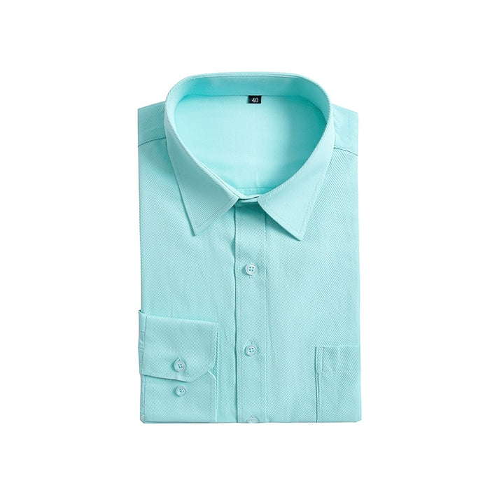 Chemise Personnalisée Coréen Manches Longues Vert d'Eau