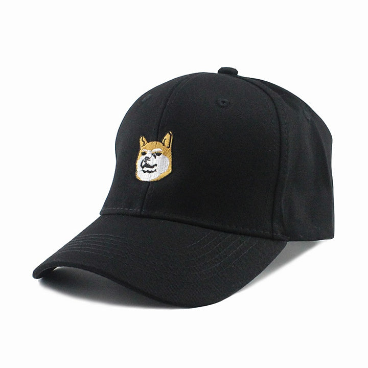 Casquette Chien Shiba Noir