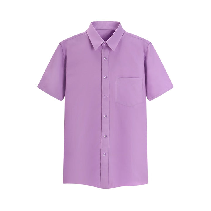 Chemise Lilas Personnalisée Manches Courtes