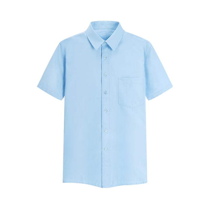 Chemise Bleu Ciel Personnalisée Manches Courtes