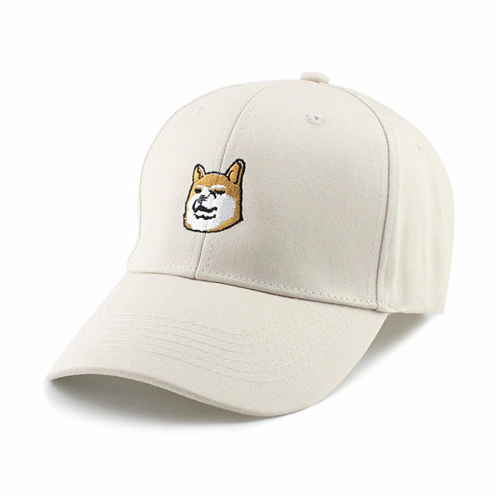 Casquette Chien Shiba Beige