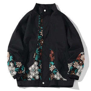Blouson Brodé Fleurs