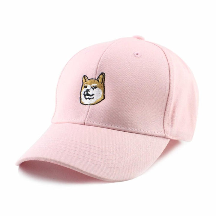 Casquette Chien Shiba Rose 