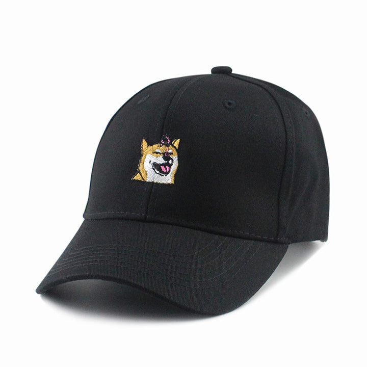 Casquette Chien Shiba Noir 