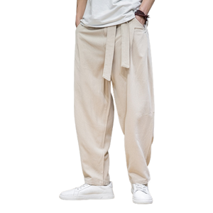 Pantalon Lin Large Homme