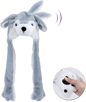 Bonnet Peluche Oreille Qui Bouge