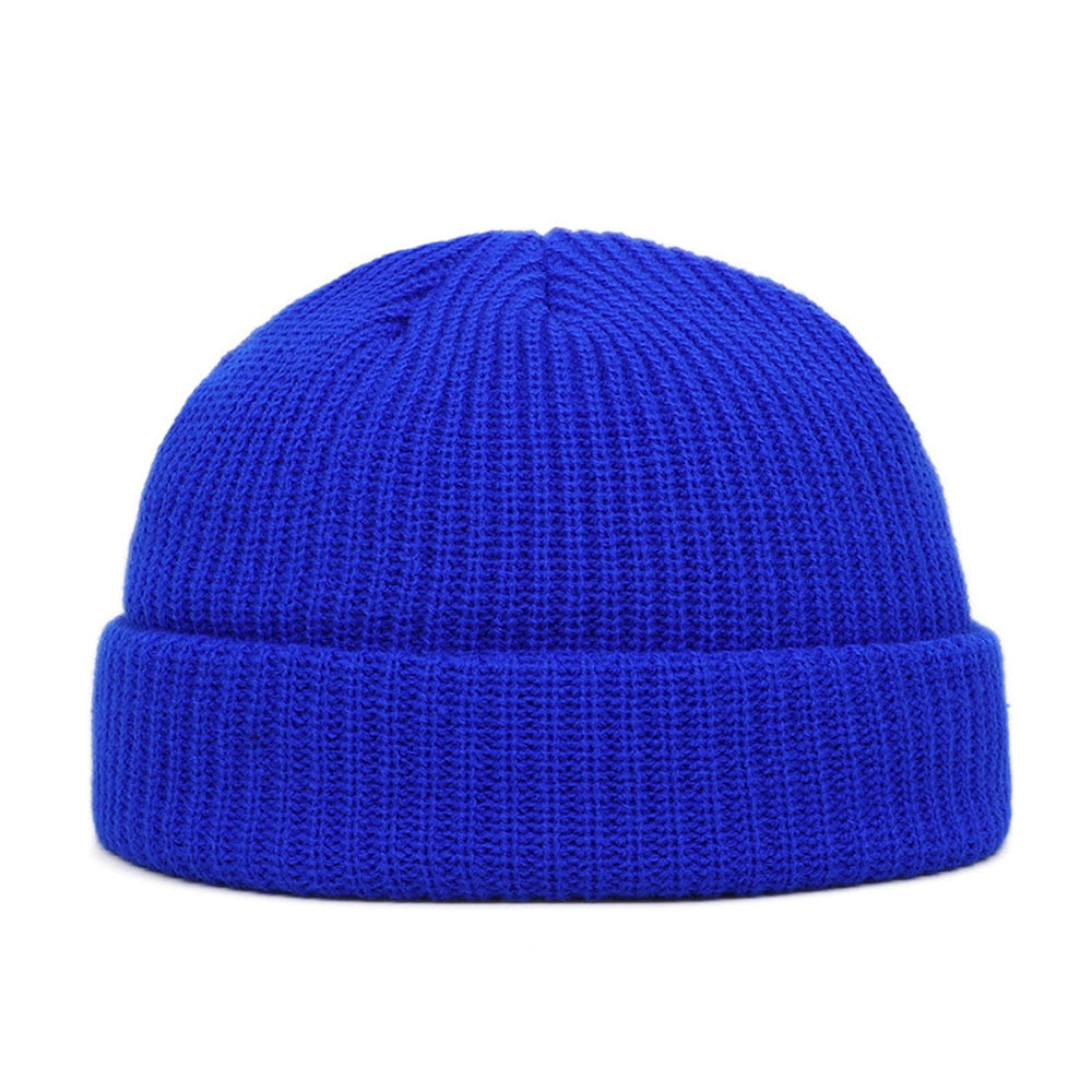 Bonnet Docker Laine Homme Bleu 