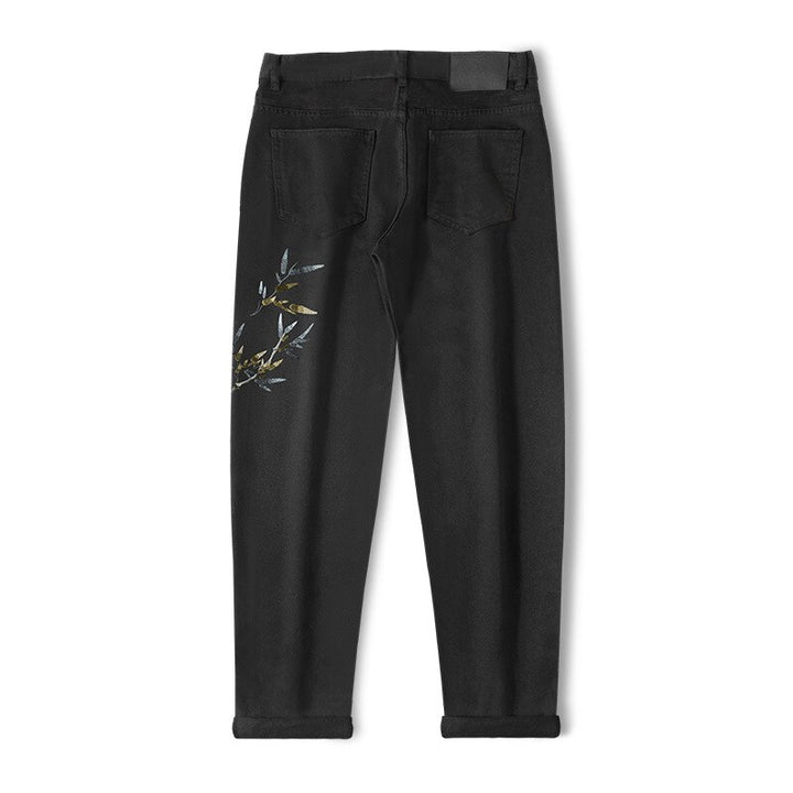 Pantalon Jean Bambou Brodé