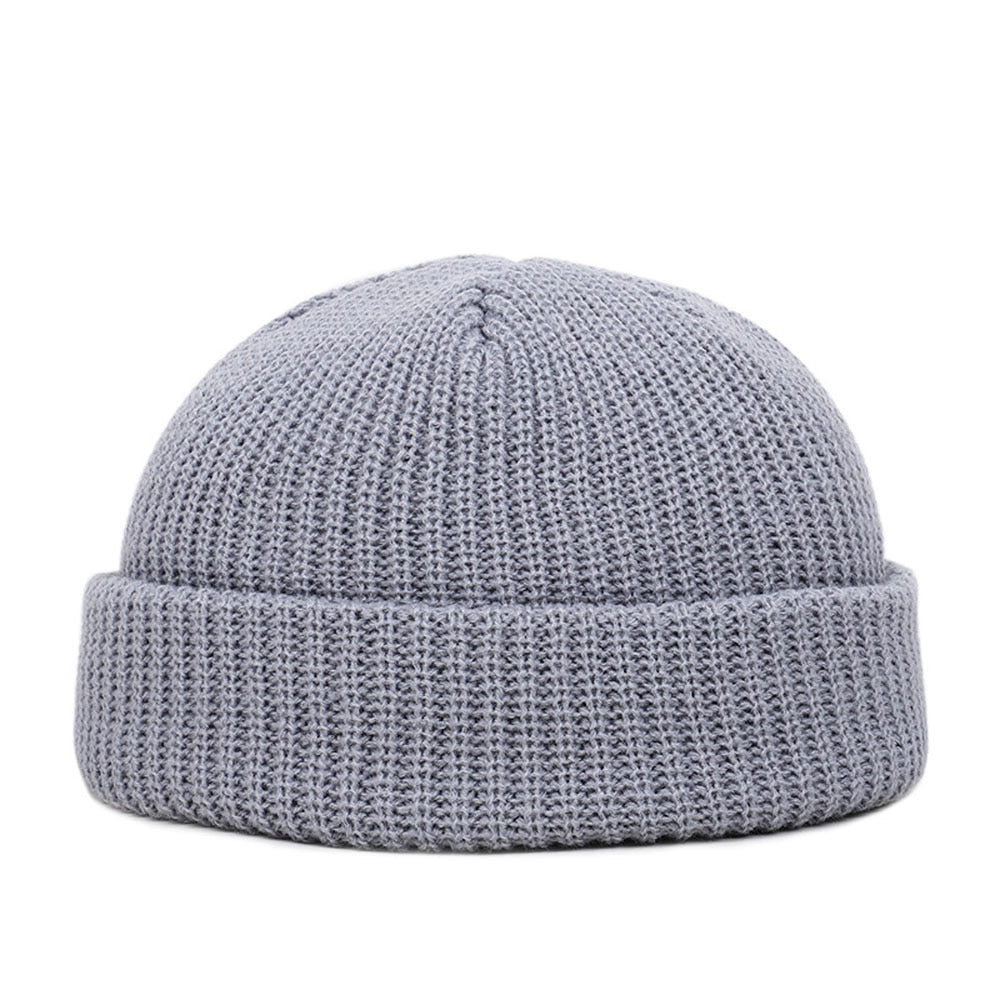 Bonnet Docker Laine Homme gris Clair