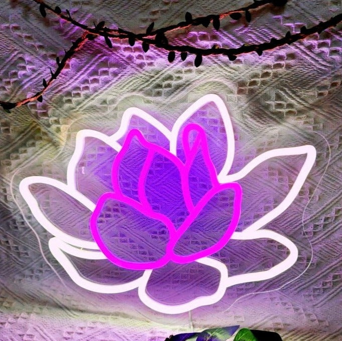 Neon Led Fleur Lotus