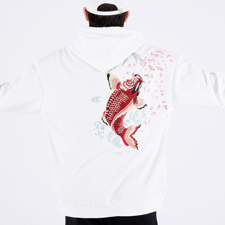 Sweat Koi Brodé Blanc