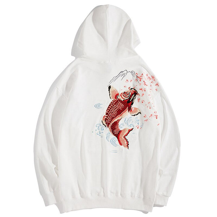 Sweat Koi Brodé Blanc