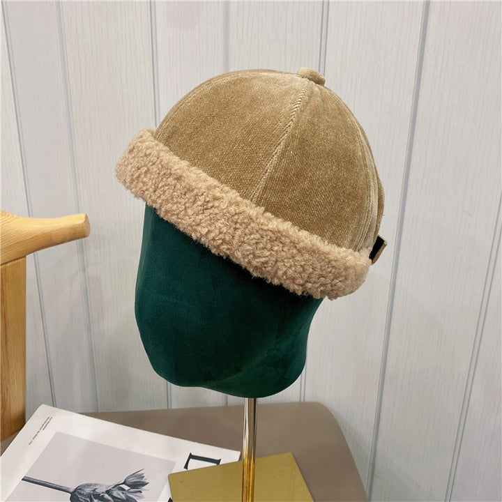 Bonnet Docker Laine Femme Café