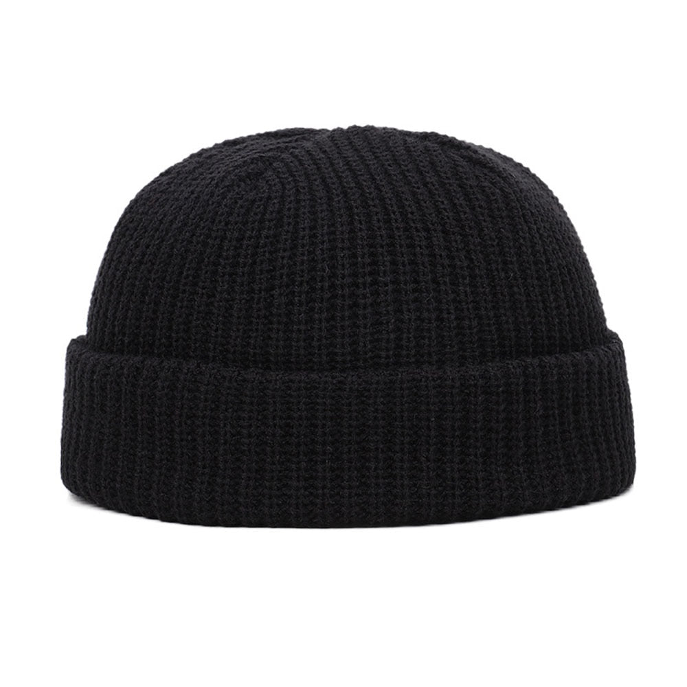 Bonnet Docker Laine Homme Noir