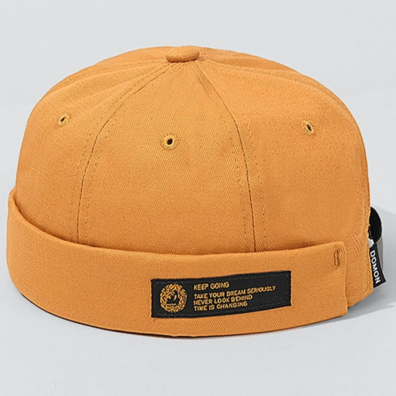 Bonnet De Docker Homme Orange 