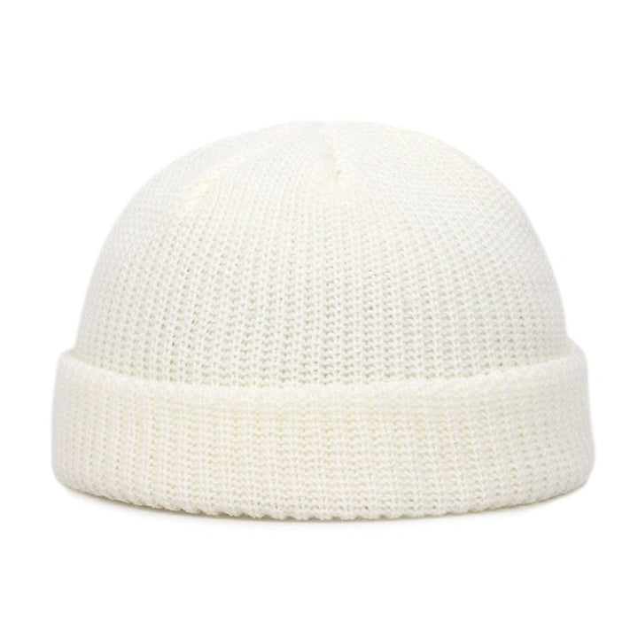 Bonnet Docker Laine Homme Blanc