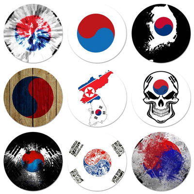 Badge en Métal Drapeau de la Corée du Sud