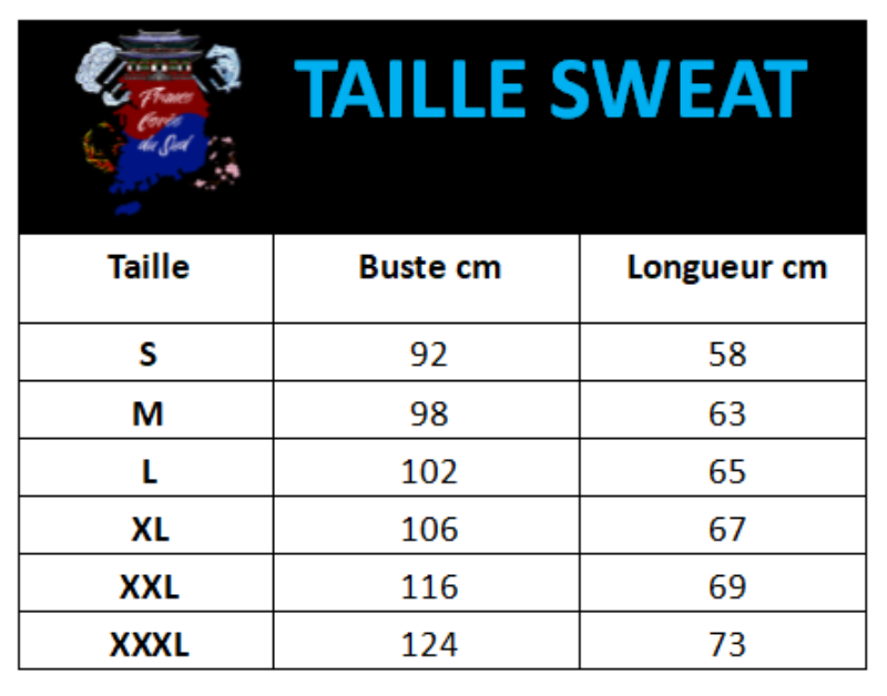 Aller en Corée Sweat