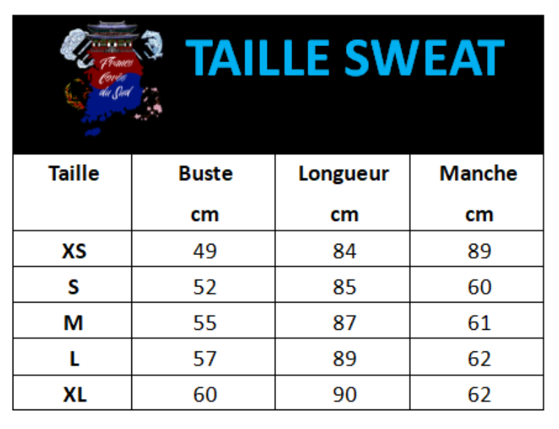 Sweat Long Je t'Aime en Coréen