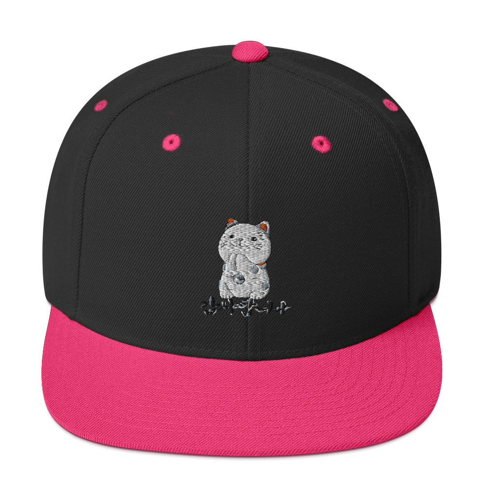 Casquette Noir / Rose Fluo Neko