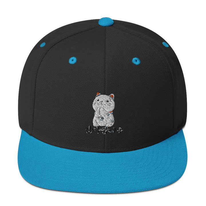 Casquette Noir / Turquoise Neko