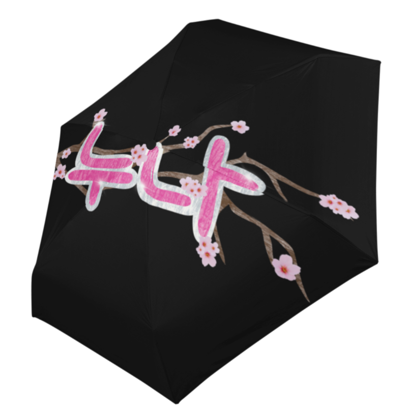 Parapluie Noir Fleur Cerisier Coréen
