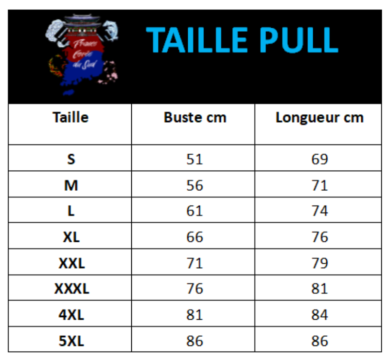 Pull Je t'Aime en Coréen