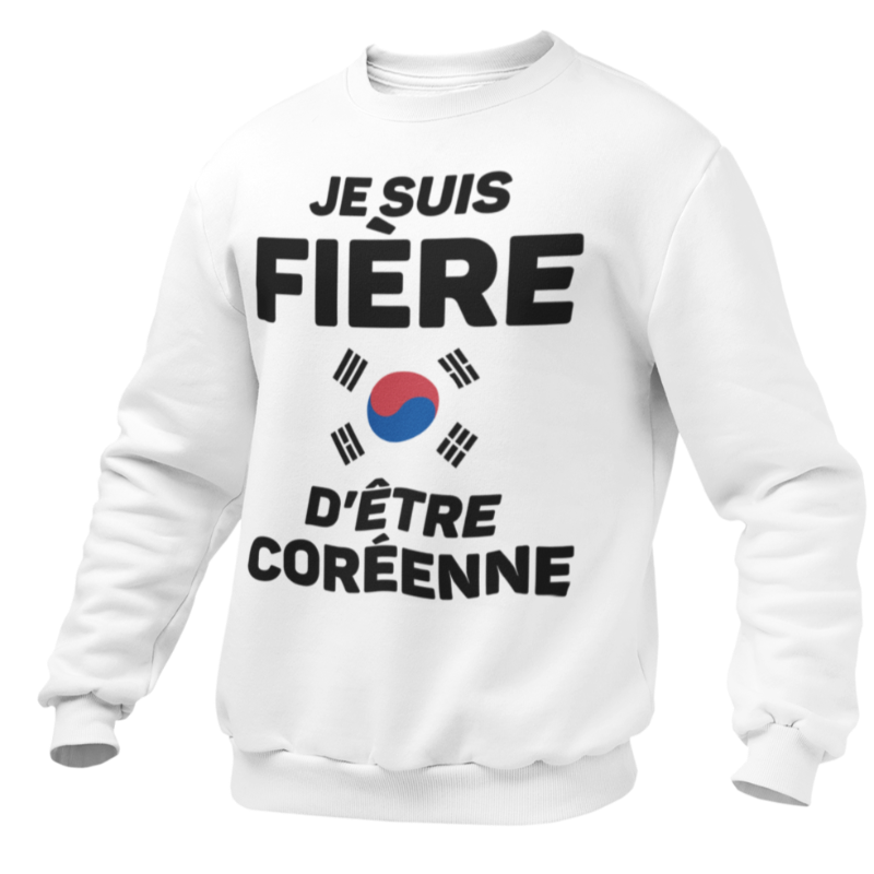 Pull fière d'être Coréenne