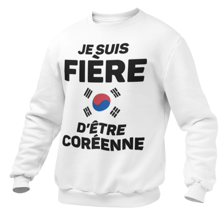 Pull fière d'être Coréenne