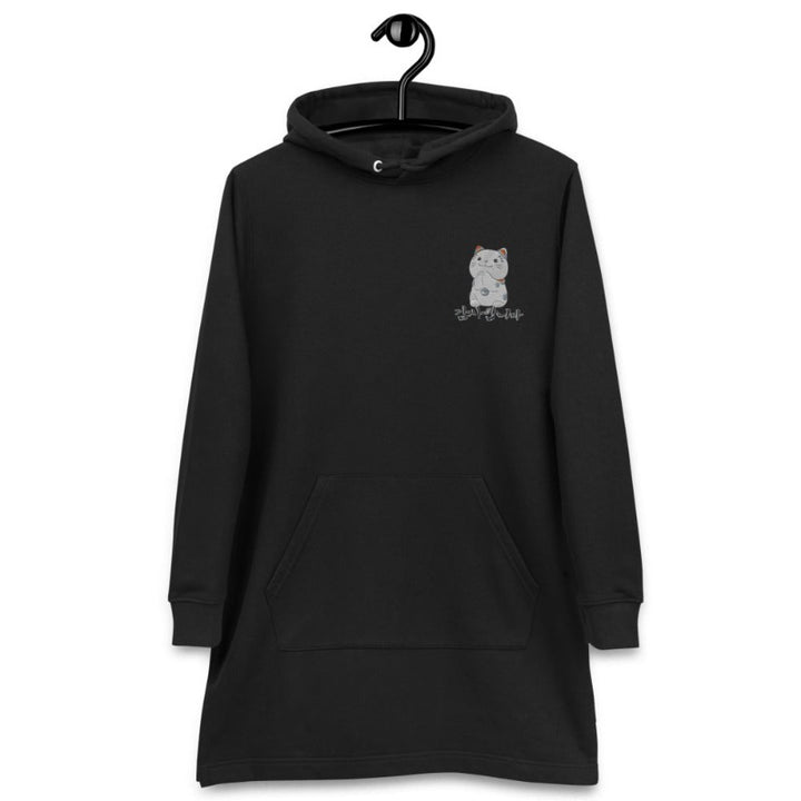 Sweat Long Noir Brodé Femme Neko