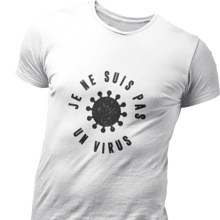 T Shirt Humoristique Je ne suis pas un virus | France Corée du Sud