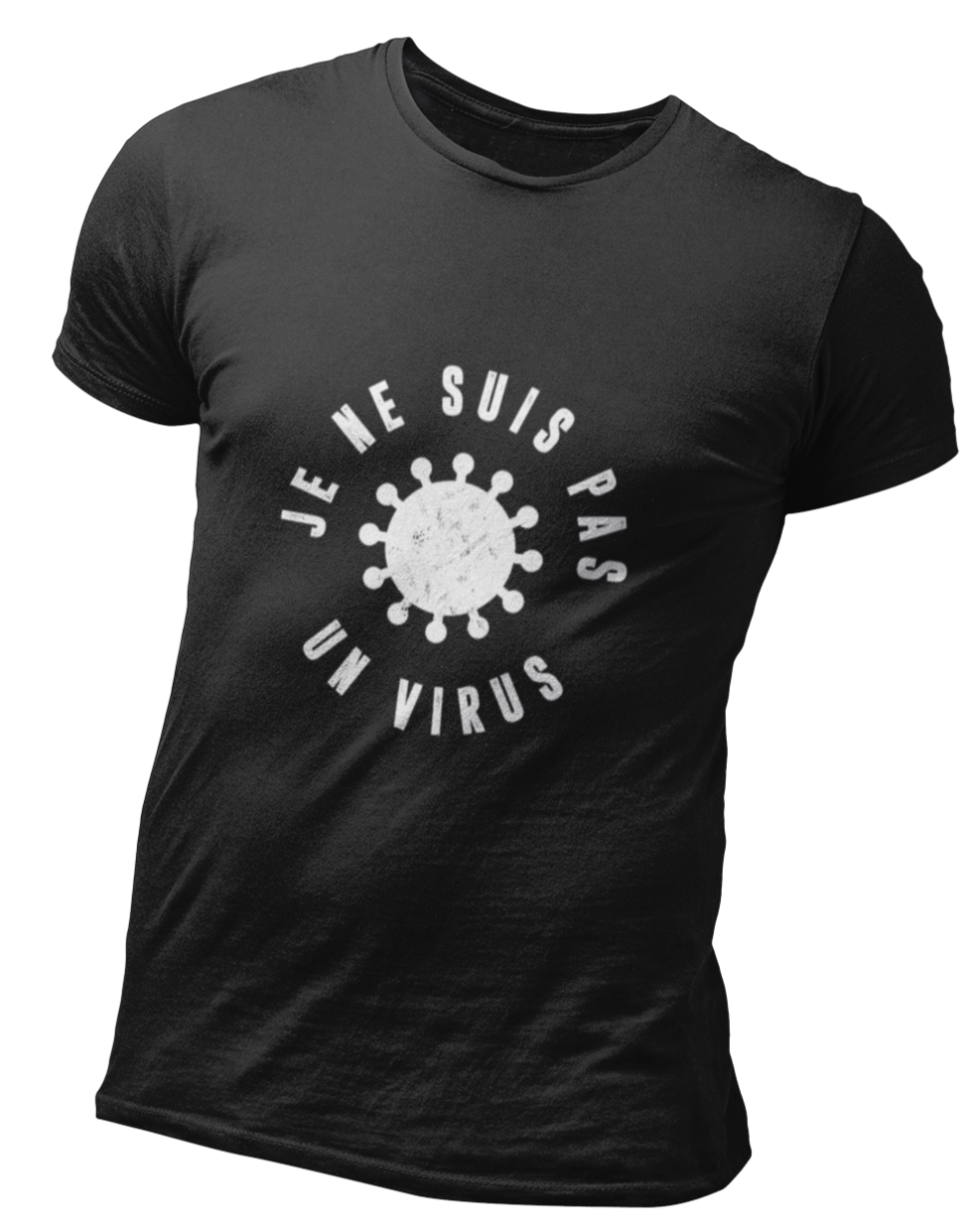 T Shirt Humoristique Je ne suis pas un virus | France Corée du Sud