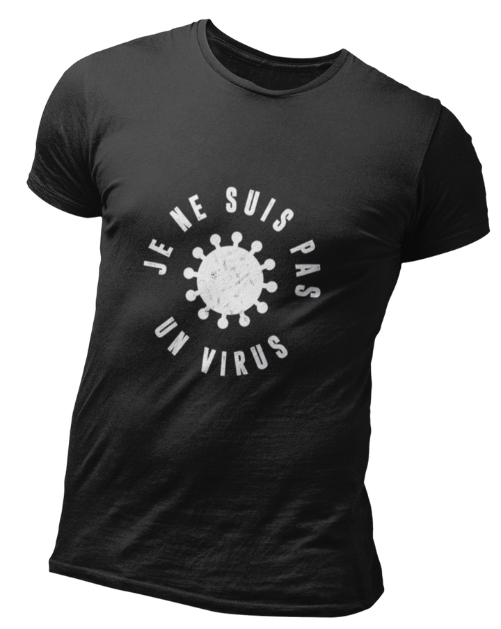 T Shirt Humoristique Je ne suis pas un virus | France Corée du Sud