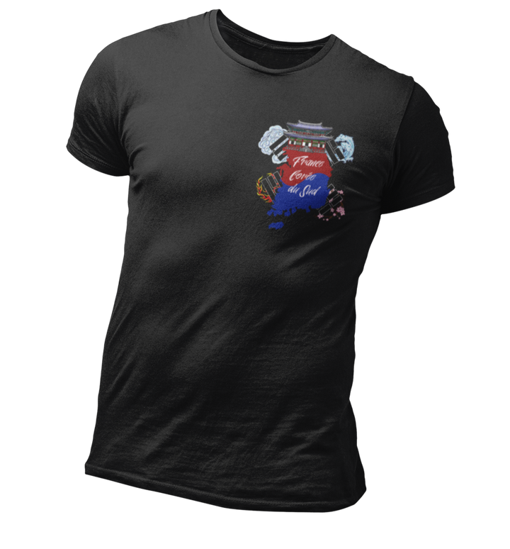 France Corée du Sud T Shirt Noir