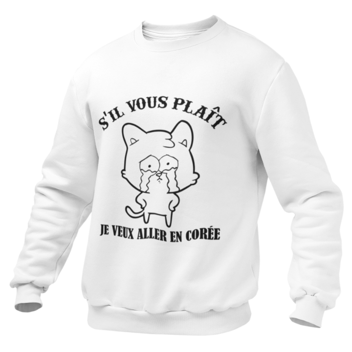 Pull Blanc Chat