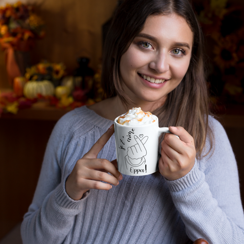 Mug Je t'Aime Oppa | France Corée du Sud