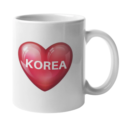 Mug avec Coeur Korea | France Corée du Sud