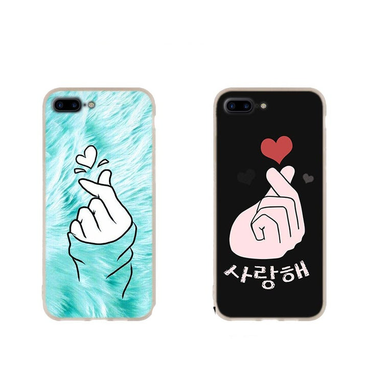 Coque I Phone Finger Heart