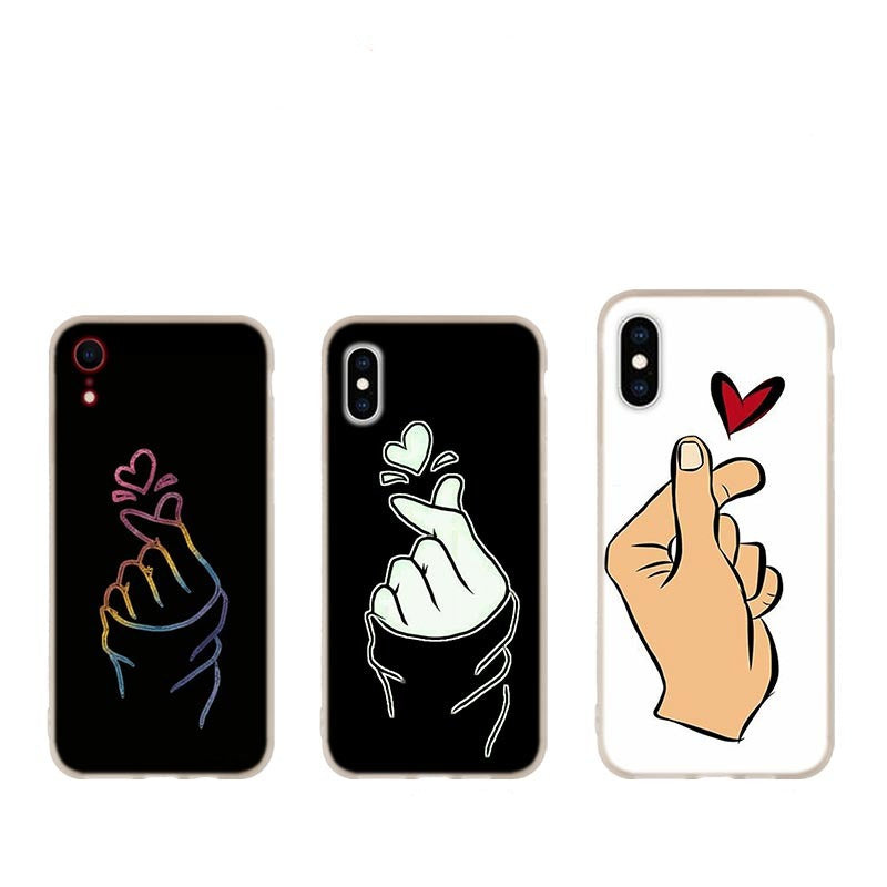 Coque I Phone Finger Heart