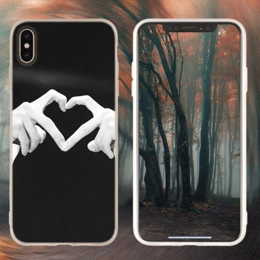 Coque I Phone Finger Heart