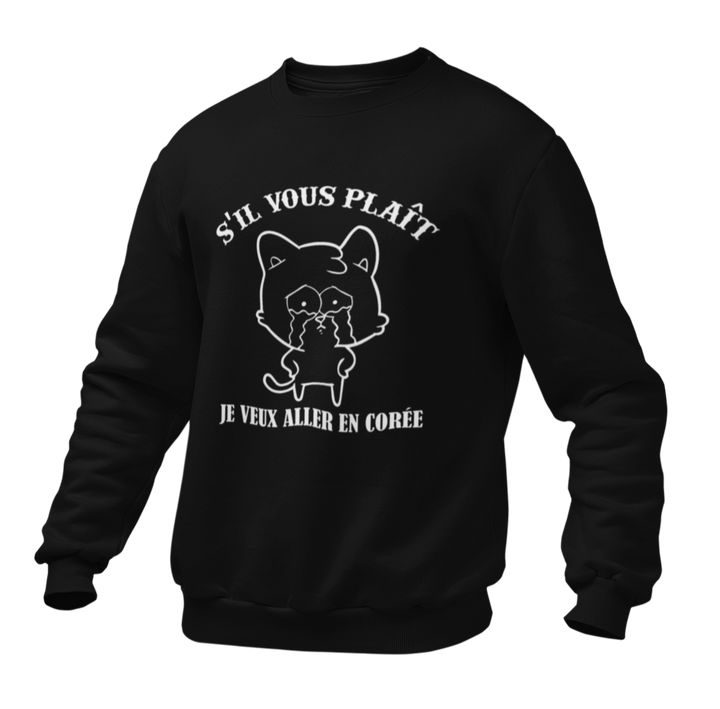 Pull Noir Chat