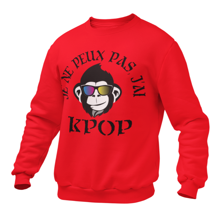 Pull Rouge Je Peux Pas J'ai KPOP