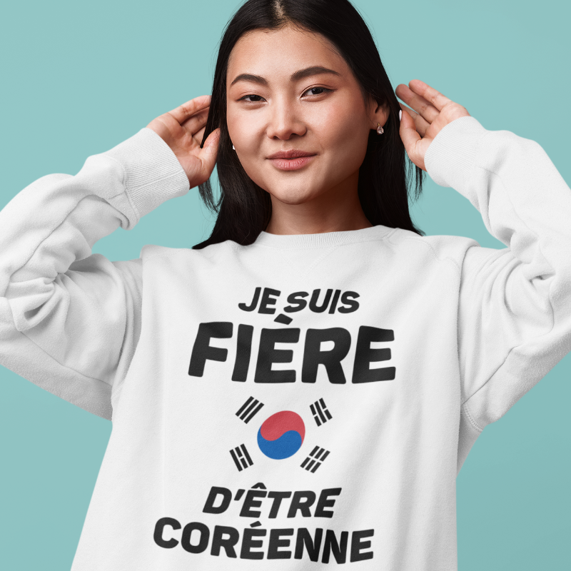 Pull fière d'être Coréenne