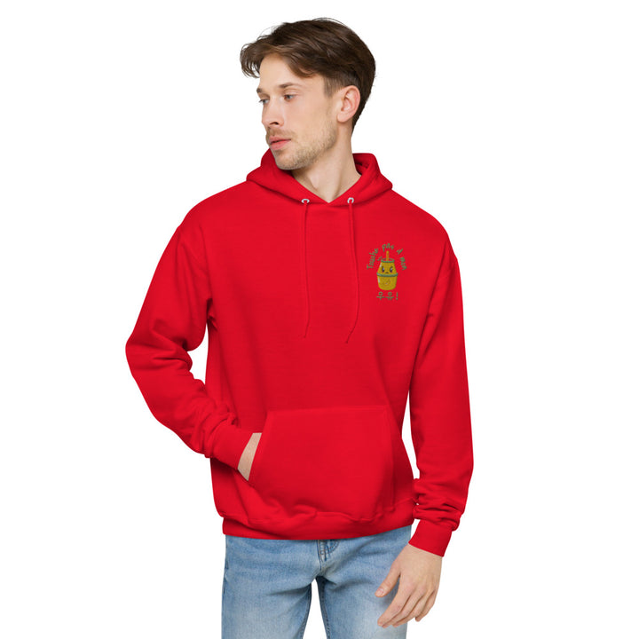 Sweat Rouge Lait Coréen Brodé