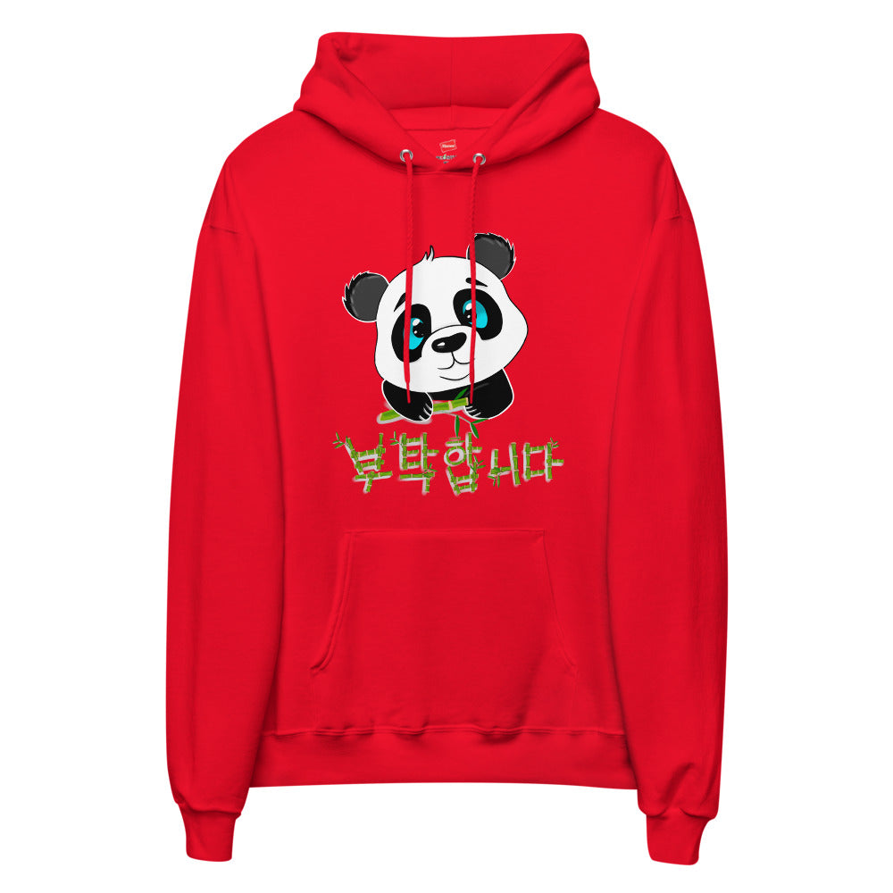 Sweat Panda Print Rouge