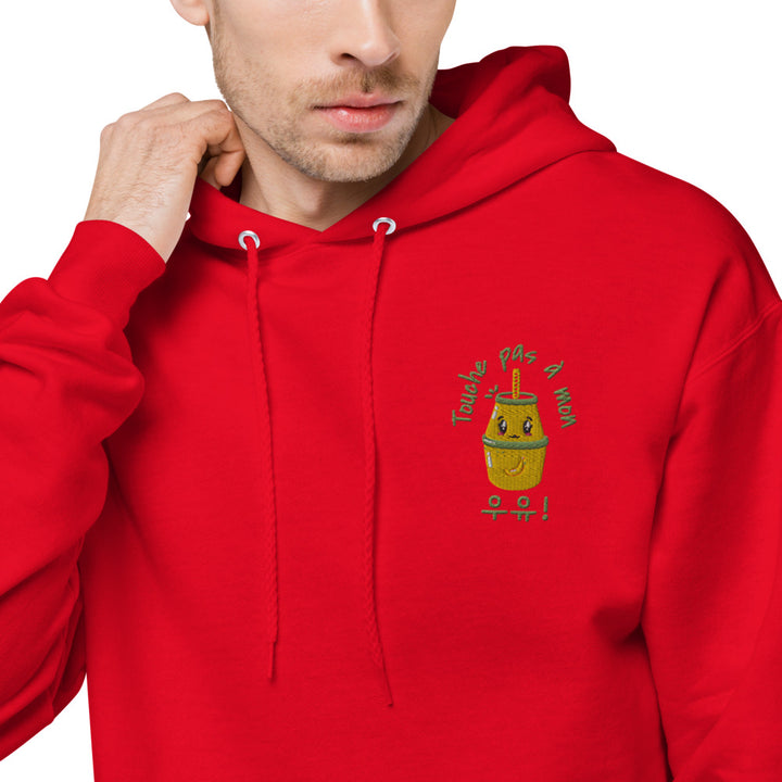 Sweat Rouge Lait Coréen Brodé