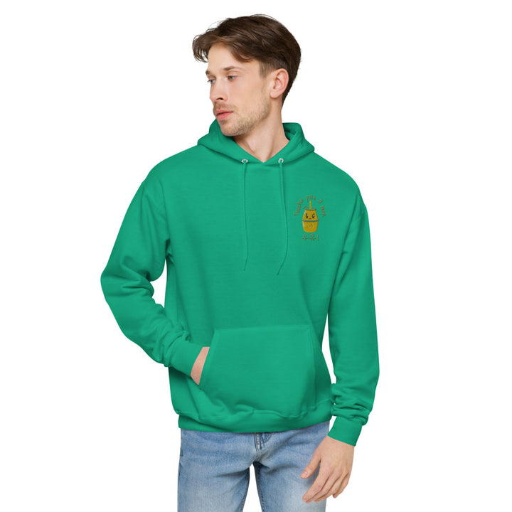 Sweat Vert Lait Coréen Brodé