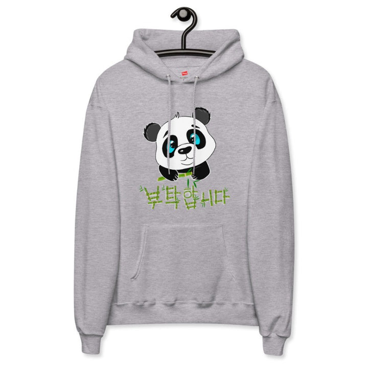 Sweat Panda Print Acier Clair