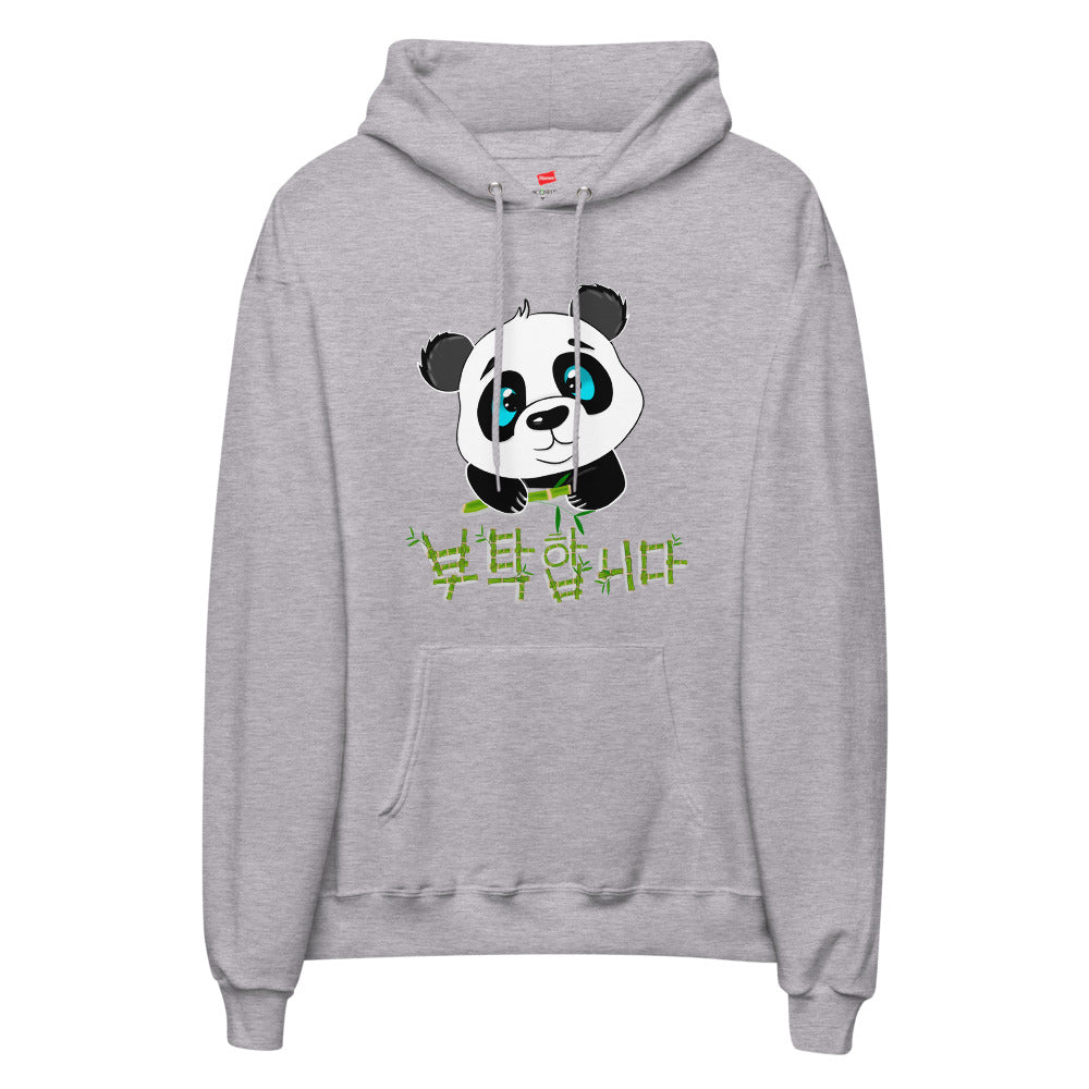 Sweat Panda Print Acier Clair